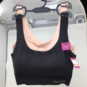 Vince Camuto Sz S Leisure Lounge Bras Black/Peach